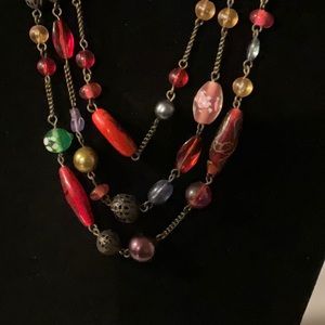 Vintage Avon Three Strand Necklaces & earrings